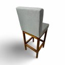 Ver imagem 3 de Banqueta Alta com Encosto Anatomico Tokio Linho Cinza Médio - G2home