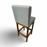 Banqueta Alta com Encosto Anatomico Tokio Linho Cinza Médio - G2home - 3
