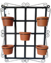 Ver imagem 1 de Suporte Ferro Plantas Quadrado Preto 5 vasos