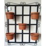 Suporte Ferro Plantas Quadrado Preto 5 vasos - 3