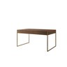 Mesa Industrial Filadélfia 120x75 Ferro Dourado Tampo Amêndoa - 2
