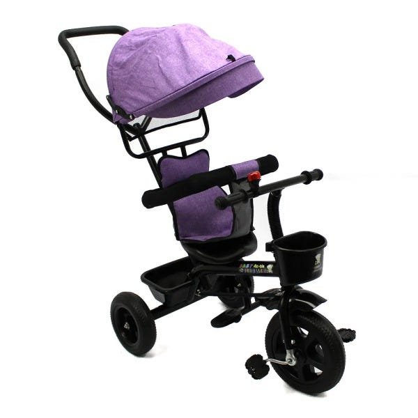 Motoca Infantil Carrinho Toyciclo Quadriculo para Crianças de Treinamento  com 4 Rodas sem Pedal (Rosa)