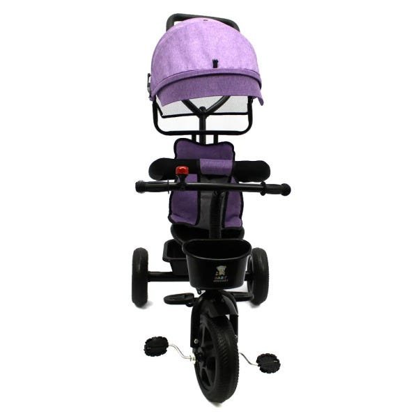 Motoca Infantil Carrinho Toyciclo Quadriculo para Crianças de Treinamento  com 4 Rodas sem Pedal (Rosa)