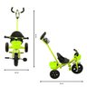 TRICICLO PASSEIO FERRO PEDAL INFANTIL HASTE RODAS BORRACHA VERDE MC4802VD - 3