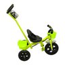 TRICICLO PASSEIO FERRO PEDAL INFANTIL HASTE RODAS BORRACHA VERDE MC4802VD - 4