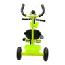 TRICICLO PASSEIO FERRO PEDAL INFANTIL HASTE RODAS BORRACHA VERDE MC4802VD - 5
