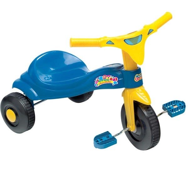 Motoca Triciclo Tico-Tico Com Proteção e Cabo Meg - Magic Toys