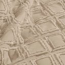 Ver imagem 2 de Coordenado Cobre Leito e Cobertor Tok Max Queen Ultrasoft Alto Relevo Dupla Face - Cáqui