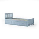 Ver imagem 7 de Cama Solteirão 03 Gavetas - Madeira Maciça Azul