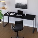 Ver imagem 1 de Escrivaninha Studio 180 cm Yescasa Preto/Ônix