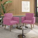 Ver imagem 4 de Poltrona Decorativa para Recepção Sala e Escritório Nina Rose