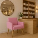 Ver imagem 2 de Poltrona Decorativa para Recepção Sala e Escritório Nina Rose