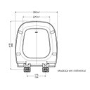 Ver imagem 3 de Assento Sanitário Deca Modelo Flex Soft Close Branco Censi