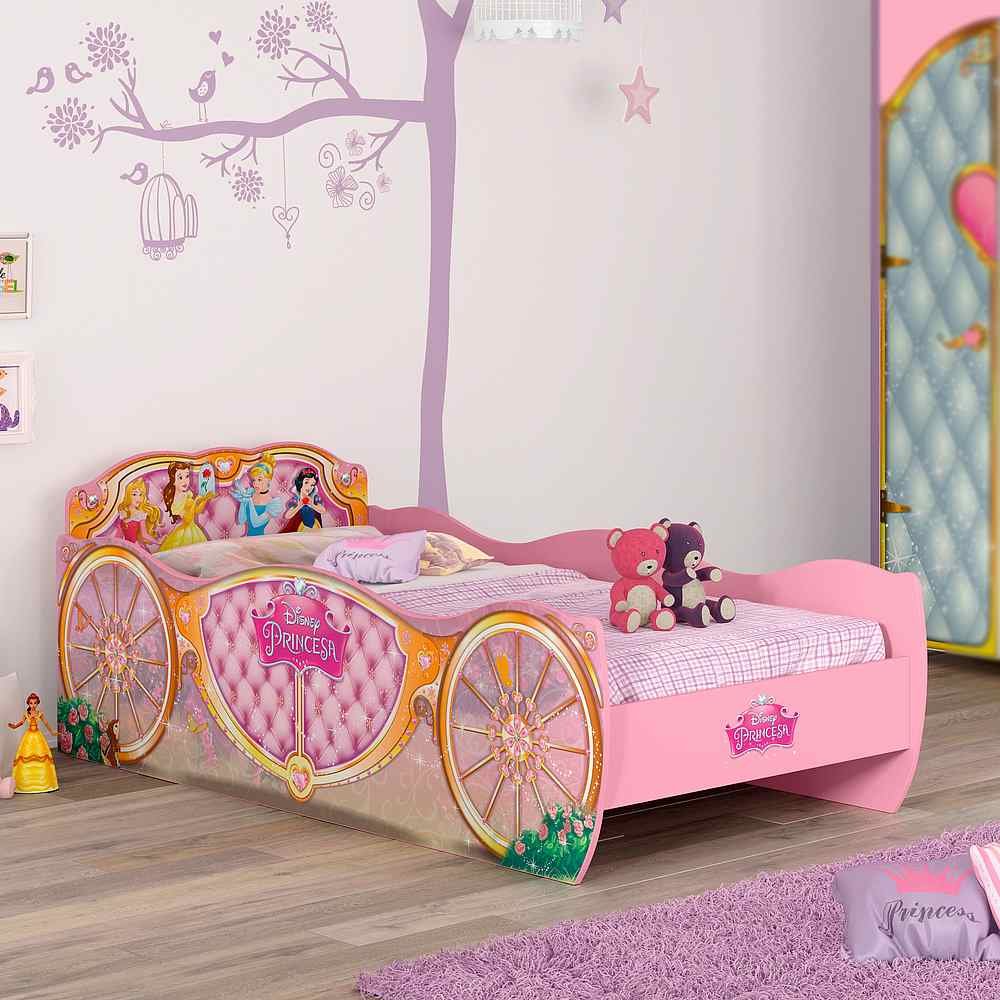 Cama Infantil Princesas Disney Star Rosa Pura Magia - 1