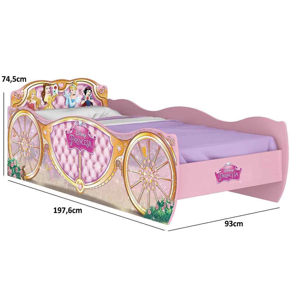 Cama Infantil Princesas Disney Star Rosa Pura Magia - 2