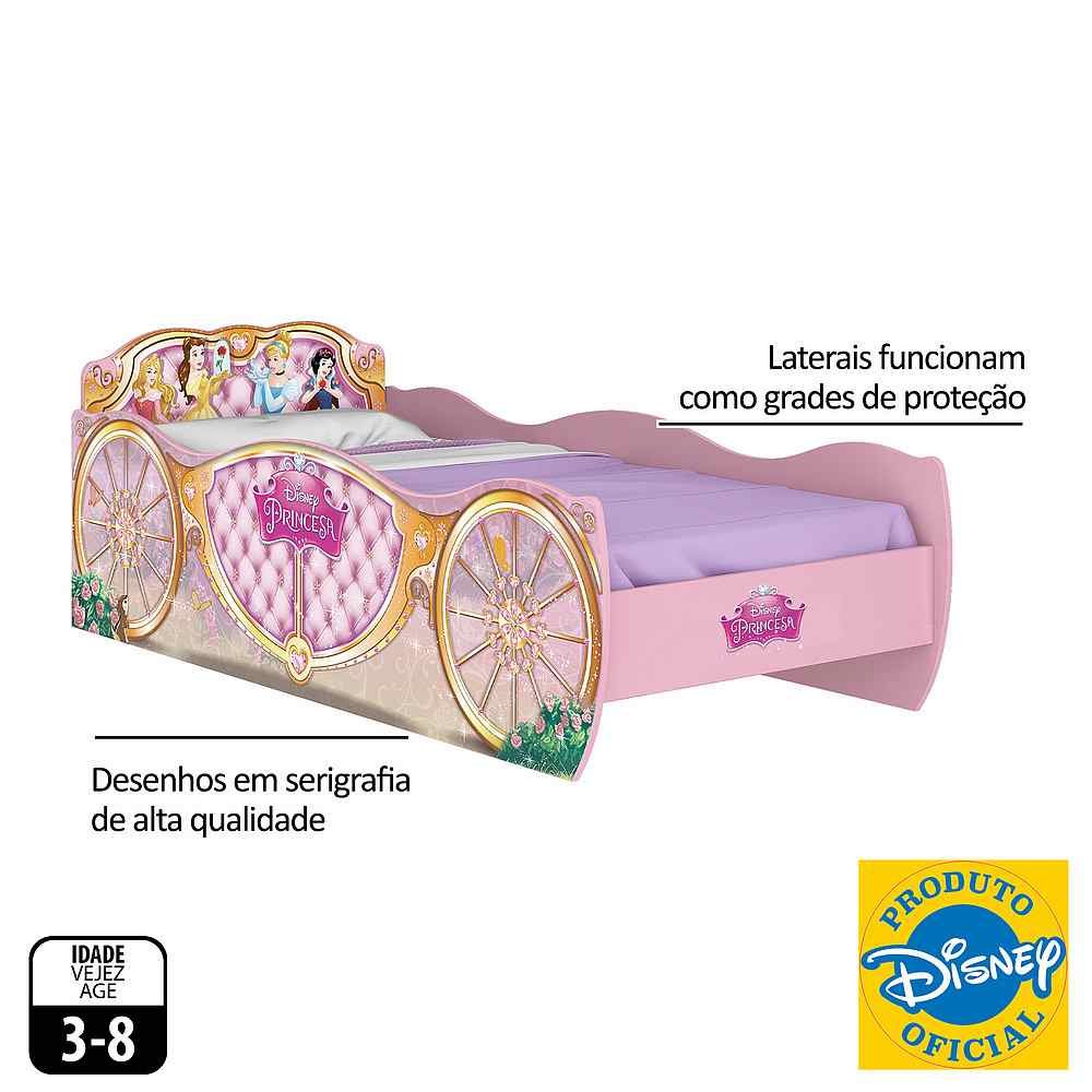 Cama Infantil Princesas Disney Star Rosa Pura Magia - 3