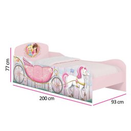 Cama Infantil Princesas na Floresta Móveis Estrela - 3