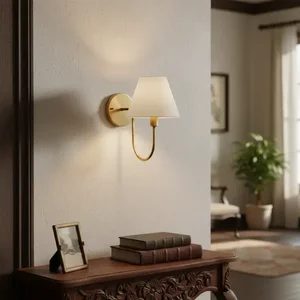 Arandela Luminaria de Parede Clássico Curvada Decoração Iluminação Casa Sala e Quarto Escritório