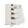 Cômoda Infantil Ursinho TED 4 Gavetas Off White Estrela - 3