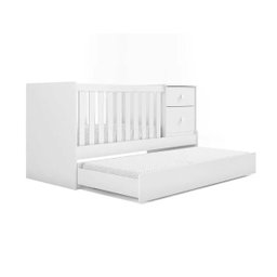 Berço Bicama Multifunção Amore Branco Atóxica Móveis Estrela - 2 Berço Bicama Multifunção Amore Branco Atóxica Móveis Estrela - 2