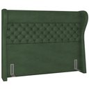 Ver imagem 1 de Cabeceira Cama Box Queen 160 Cm P05 Madrid Couríssimo Verde Musgo - Lyam Decor
