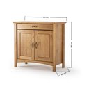 Ver imagem 5 de Balcão Buffet 2 Portas com Gaveta em Madeira Maciça Carvalho