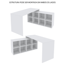 Ver imagem 3 de Mesa de Escritório em L com 8 Nichos