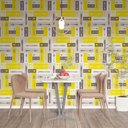 Ver imagem 1 de Papel de Parede Talheres em Blocos Coloridos Amarelo Gh Papel de Parede 2,5m