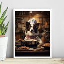 Ver imagem 2 de Quadro para Cozinha Cão Border Collie 33x24cm - com Vidro:madeira Preta