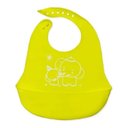 Ver imagem 1 de Babador Cata Migalhas em Silicone Reutilizável para Bebê Amarelo Unyhome.