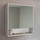 Ver imagem 2 de Armário Espelheira de Banheiro 60 Bari com 2 Portas 1 Nicho