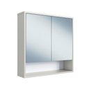 Ver imagem 1 de Armário Espelheira de Banheiro 60 Bari com 2 Portas 1 Nicho