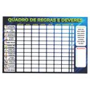Ver imagem 1 de Mural Quadro de Deveres Azull 30x45cm em Mdf com Caneta com Apagador +3 Anos Paper Toy