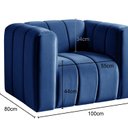 Ver imagem 3 de Poltrona Mona Decorativa Retrô Moderna Sala de Estar