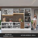 Ver imagem 6 de Armário de Cozinha Completa 310cm Branco/Rustic Stella Madesa 03