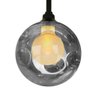 Lustres Pendentes Duplo Preto Harmony Bolinha Fumê - 2
