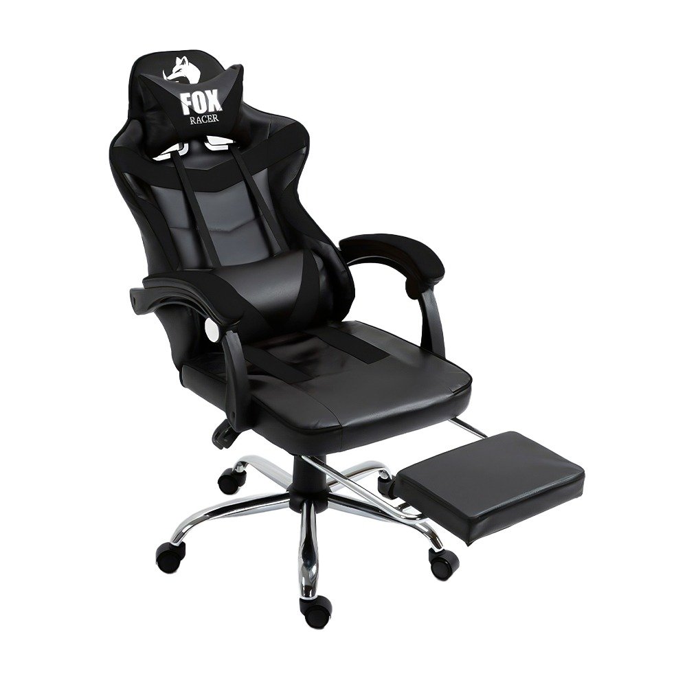Cadeira Gamer Fox Nordic Confort Preto Apoio para Os Pés - 1