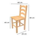 Ver imagem 2 de Kit 4 Cadeiras de Madeira Maciça
