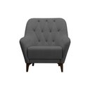 Ver imagem 1 de Poltrona Decorativa 81cm Poodle Veludo Cinza - Sallar Home