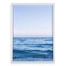 Quadro Decorativo Blue Ocean 45x34cm:moldura Branca - 1