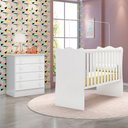 Ver imagem 1 de Quarto Infantil Completo Estrela 4 Gavetas Branco - Pnr Móveis