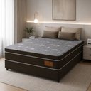 Ver imagem 5 de Colchão Casal Sr Life Silver Molas Ensacadas Espuma D26 138x188x27cm Marrom