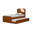 Ver imagem 2 de Cama Bibox Solteiro Colônia Cinamomo e Off com 02 Colchões