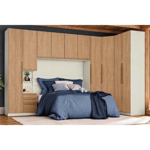 Quarto Modulado Henn Seletto 6 Peças 10 Ptas QM3 Areia