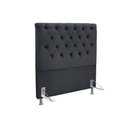 Ver imagem 1 de Cabeceira Cama Box Estofada Solteiro Solteiro Embaixatriz Suede Cinza - Simbal