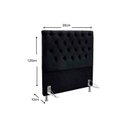 Ver imagem 2 de Cabeceira Cama Box Estofada Solteiro Solteiro Embaixatriz Suede Cinza - Simbal