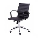 Ver mais imagens de Kit 7 Peças com Mesa de Reunião e 6 Cadeiras Escritório Esteirinha Corino Espresso Móveis Marrom/Preto