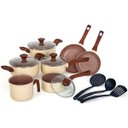 Ver imagem 1 de Jogo de Panelas Cerâmico 10 Peças - Mimo Style