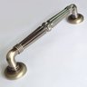Puxador Duplo Victoria 305mm Bronze Antigo Porta Pivotante Correr Passagem Madeira Vidro Rústico - 3