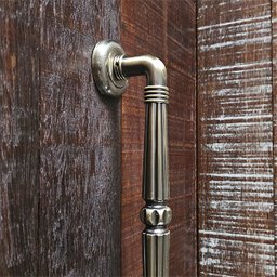 Puxador Duplo Victoria 305mm Bronze Antigo Porta Pivotante Correr Passagem Madeira Vidro Rústico - 6